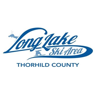a logo for a ski area