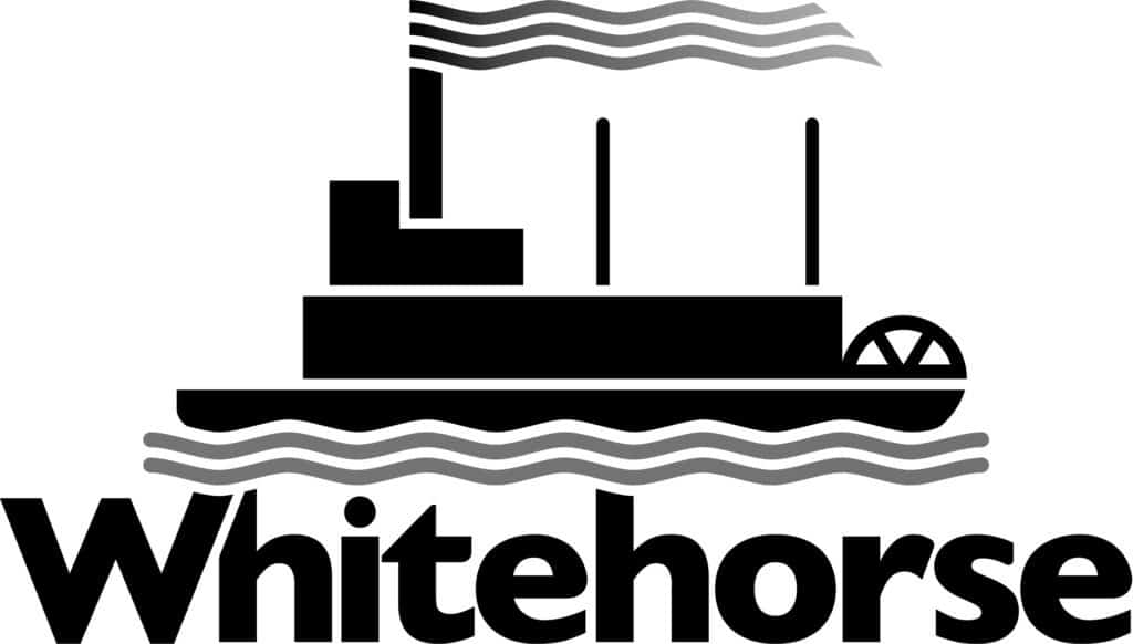 a black and white logo