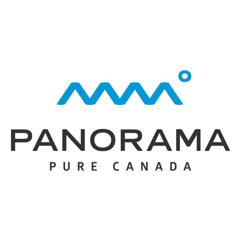 a blue and black logo