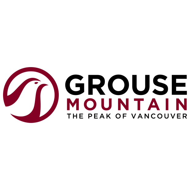 a logo with a bird in the center