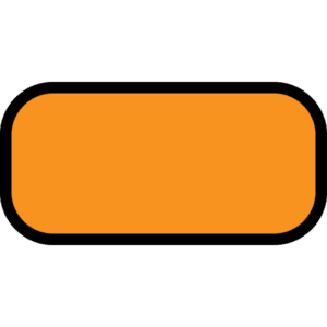 an orange rectangle on a black background