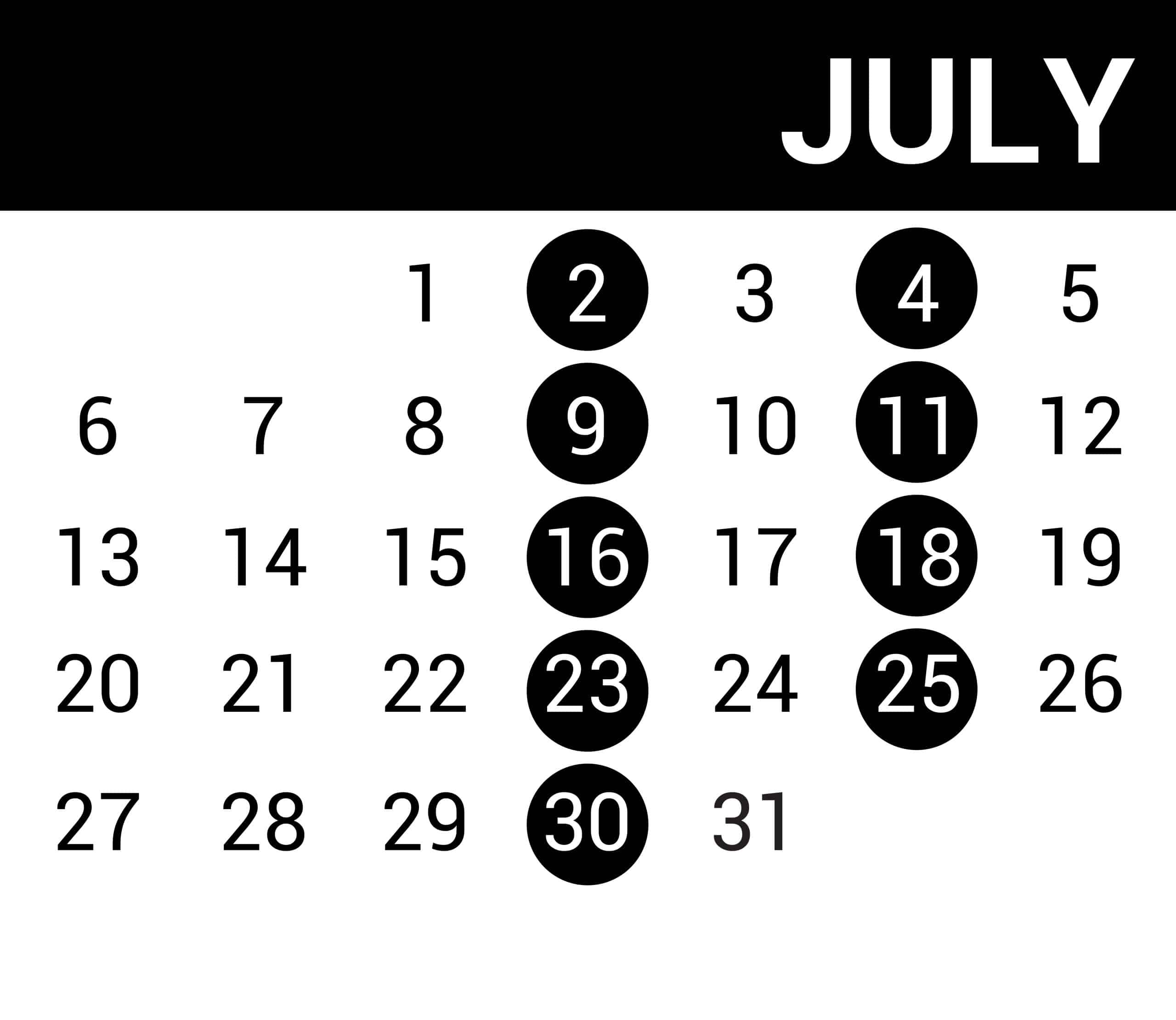 a calendar with numbers and a date
