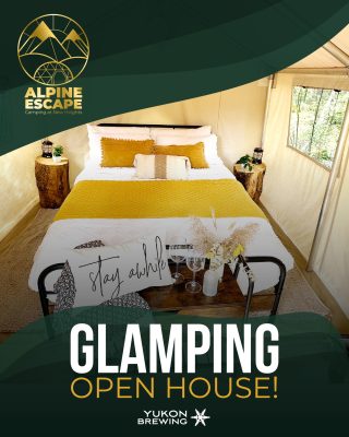 Curious about glamping? Join us for our Alpine Escape Glamping Open House. This is your exclusive chance to explore our luxurious wall tents and get a sneak peek at the brand-new geodome, set to open mid-month! We'll have hot dogs, Yukon Brewing beer, and drinks on hand as you explore (while supplies last).

Put your name in our door prize draw for a chance to WIN a 2-night stay at the Aurora geodome!

📅 Thursday, July 17th
⏰ 6-8pm
📍 Mt. Sima
🎟️ Free

Check out what we offer https://mountsima.com/alpine-escape/

Please note that these stunning sites have hike-in access, only a 15-minute hike up the gentle slope on Pokey, along our hiking trail, offering a truly immersive experience in nature. For those with limited mobility, there will be a shuttle available.